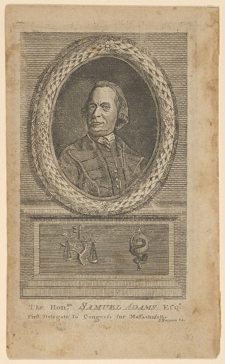 The Honorable Samuel Adams, Esq., First Delegate to Congress from Massachusetts — John Norman|Samuel Adams