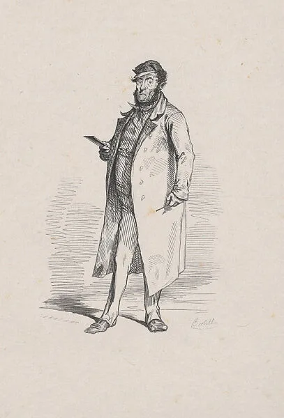 Man Holding a Notebook — Charles-Albert Arnoux Bertall|Félix Leblanc