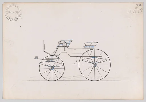 Design for 4 seat Phaeton, no top, no. 3110a