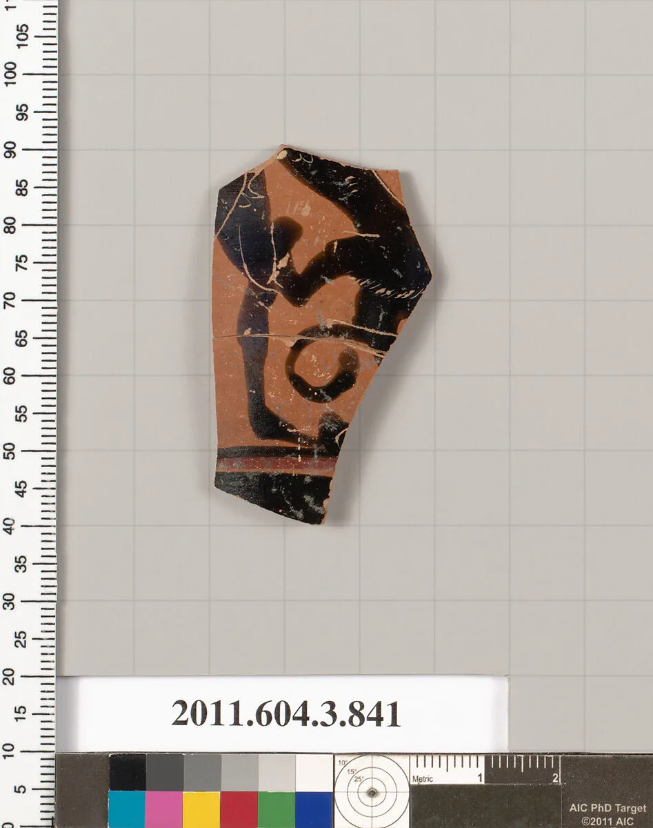 Terracotta fragment of a lekythos (oil flask) — Unknown