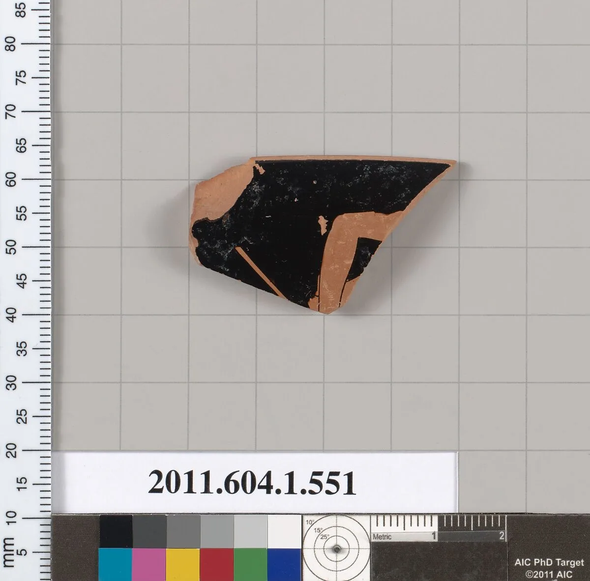 Terracotta rim fragment of a kylix (drinking cup) — Unknown