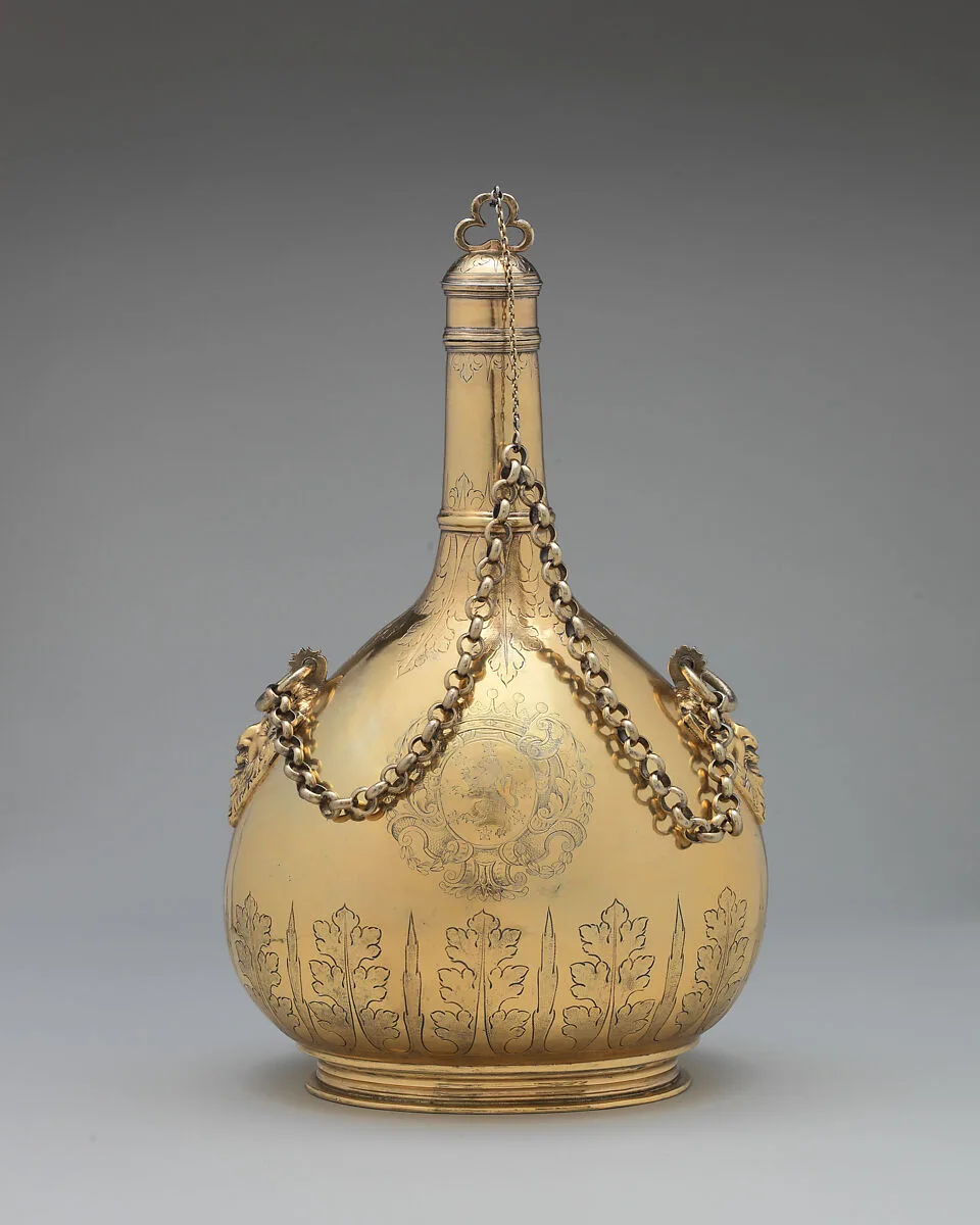 Pilgrim bottle (one of a pair) — Unknown