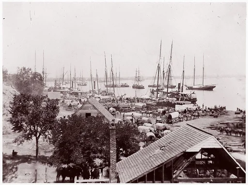 [Army Wagons and Transports, City Point, Virginia]