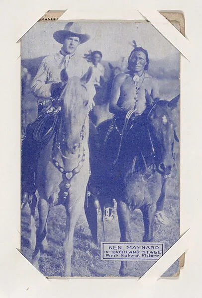 Ken Maynard in "Overland Stage" from Western Stars or Scenes Exhibit Cards series (W412) — Unknown