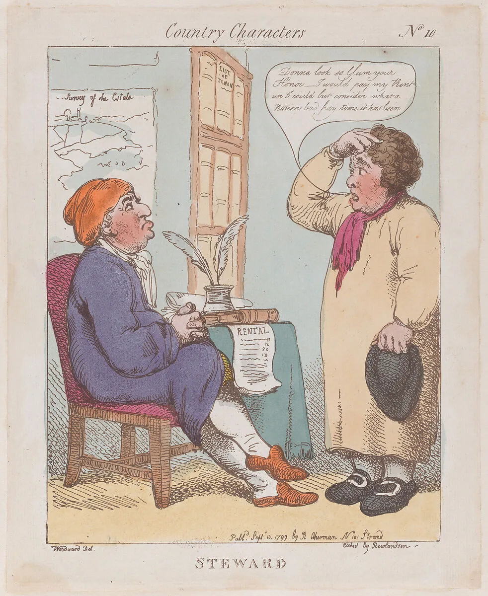 Steward — Thomas Rowlandson|Rudolph Ackermann, London|George Murgatroyd Woodward