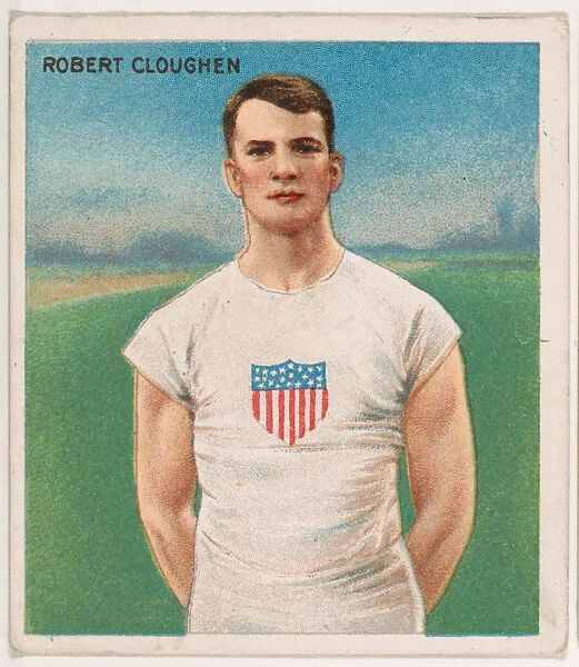 Robert Cloughen, Track and Field, from Mecca & Hassan Champion Athlete and Prize Fighter collection, 1910 — Hassan Cigarettes