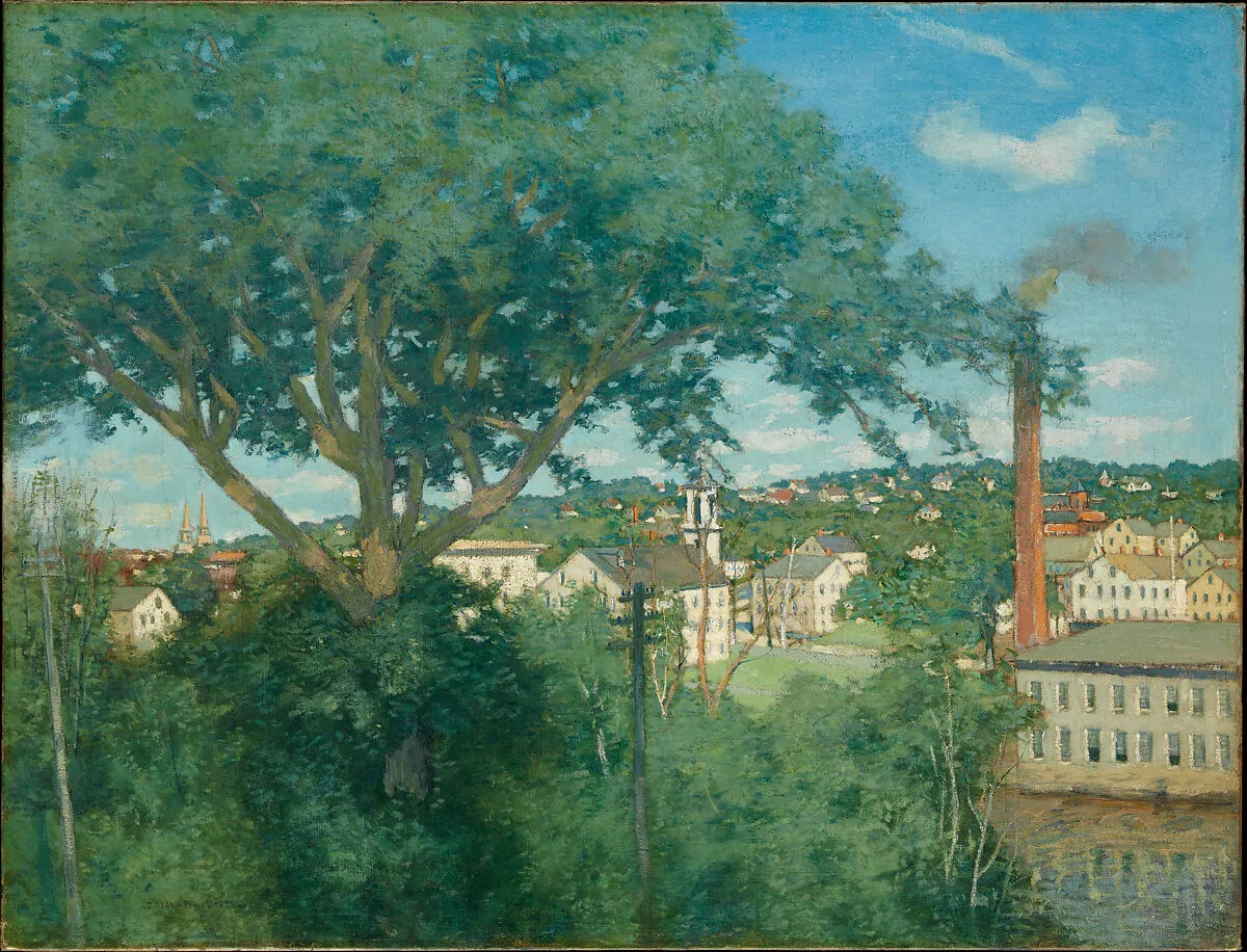 The Factory Village — Julian Alden Weir