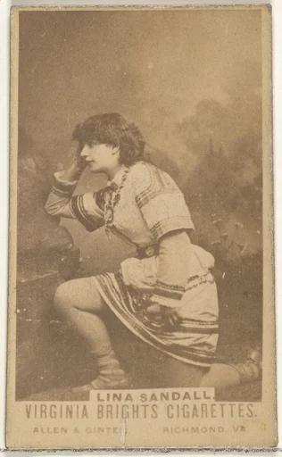 Lina Sandall, from the Actors and Actresses series (N45, Type 1) for Virginia Brights Cigarettes