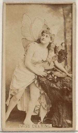 Miss Deering, from the Actors and Actresses series (N45, Type 8) for Virginia Brights Cigarettes
