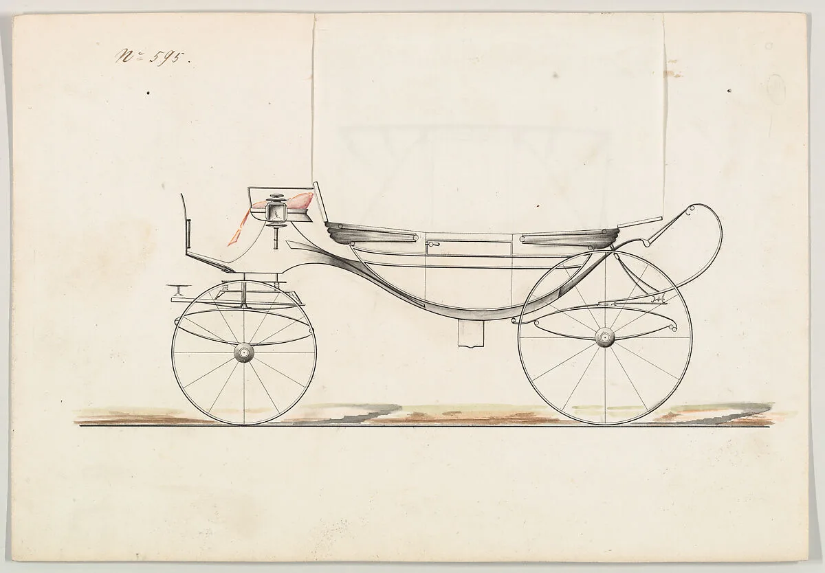 Design for Landau, no. 595 — Brewster & Co.