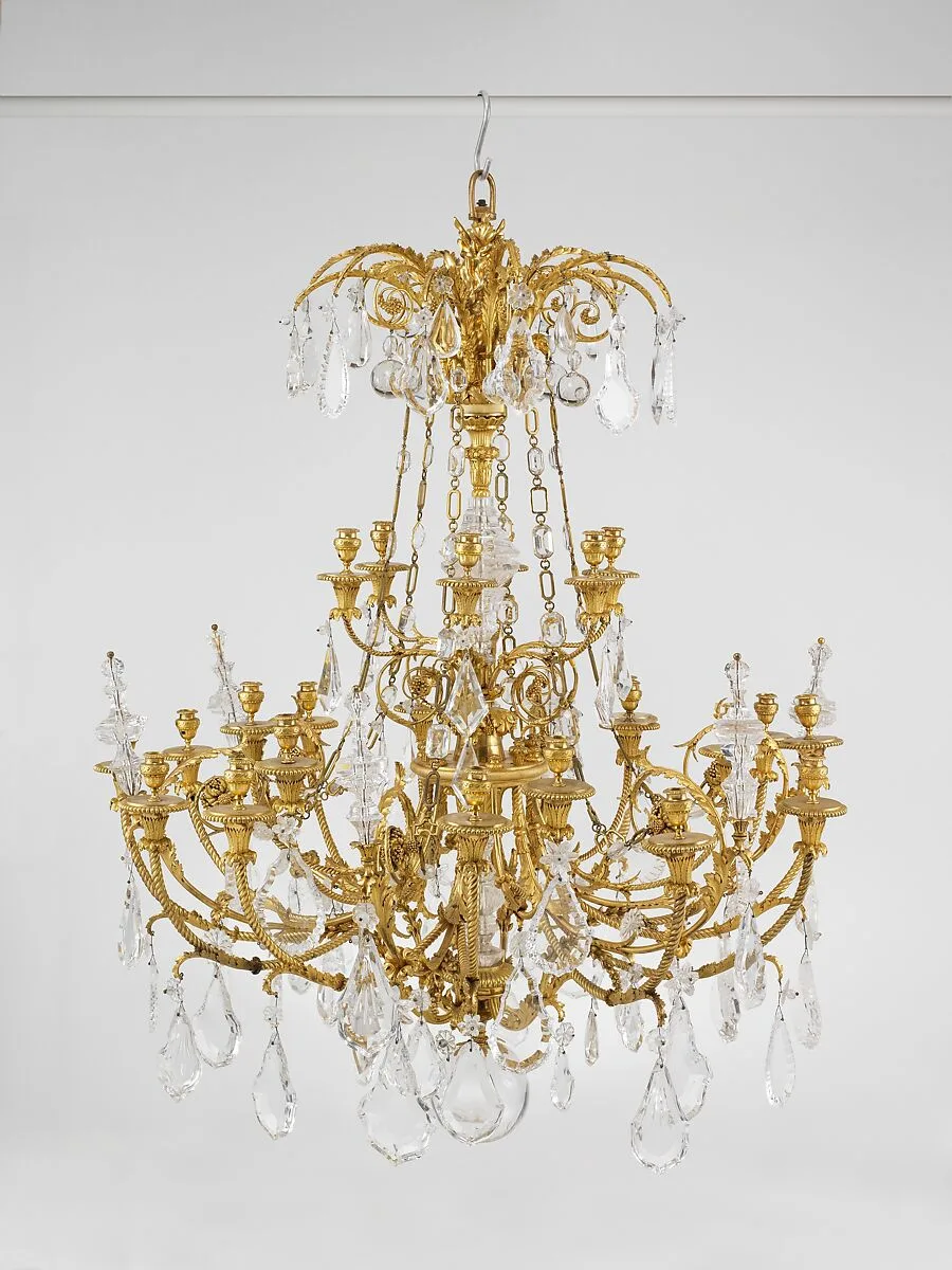 Twenty-four-light chandelier (lustre) (one of a pair) — Unknown