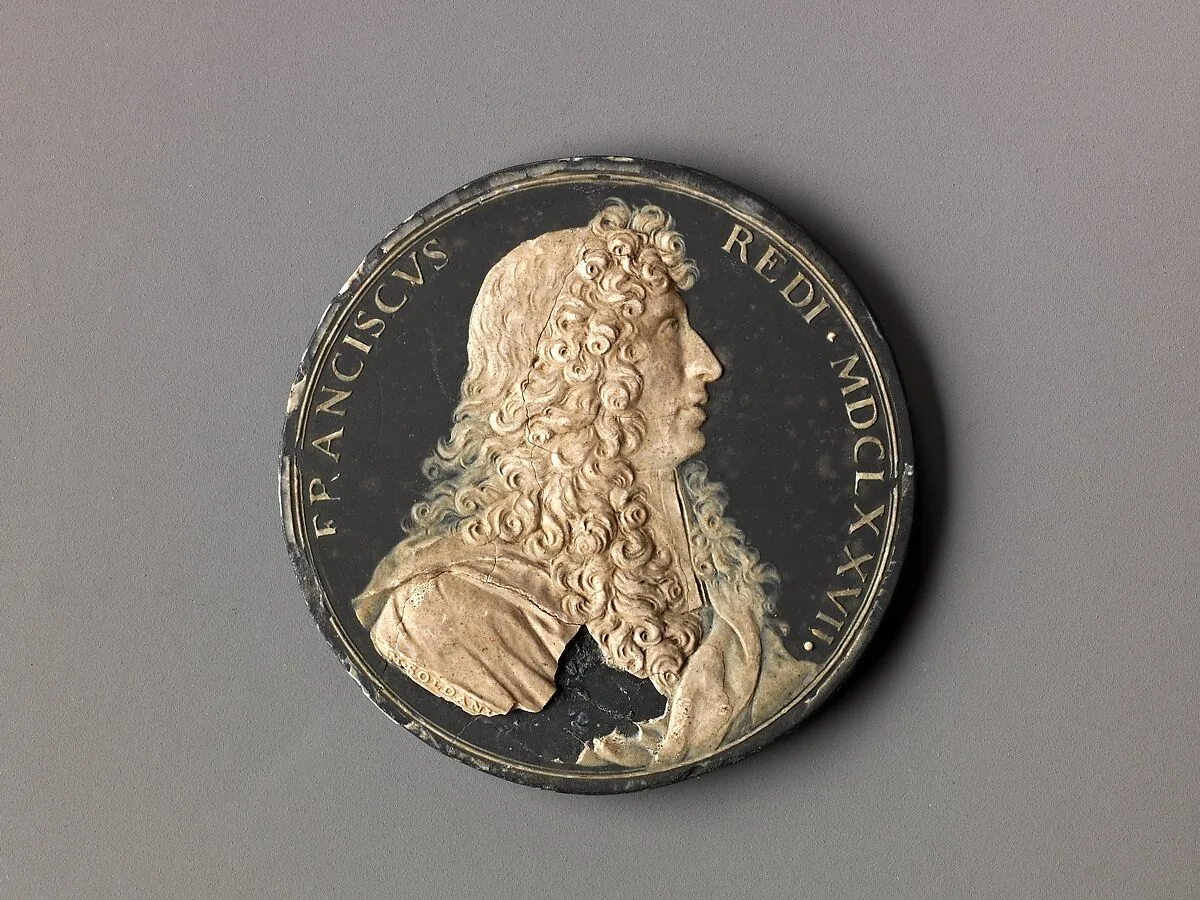 Model for a portrait medal of Francesco Redi — Massimiliano Soldani