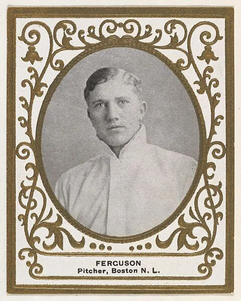 Ferguson, Pitcher, Boston, National League, from the Baseball Players (Ramlys) series (T204) issued by the Mentor Company to promote Ramly and T.T.T. Turkish Cigarettes — Carl Homer Studios, Boston|Mentor Company, Boston