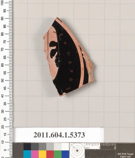 Terracotta fragment of a kylix (drinking cup)