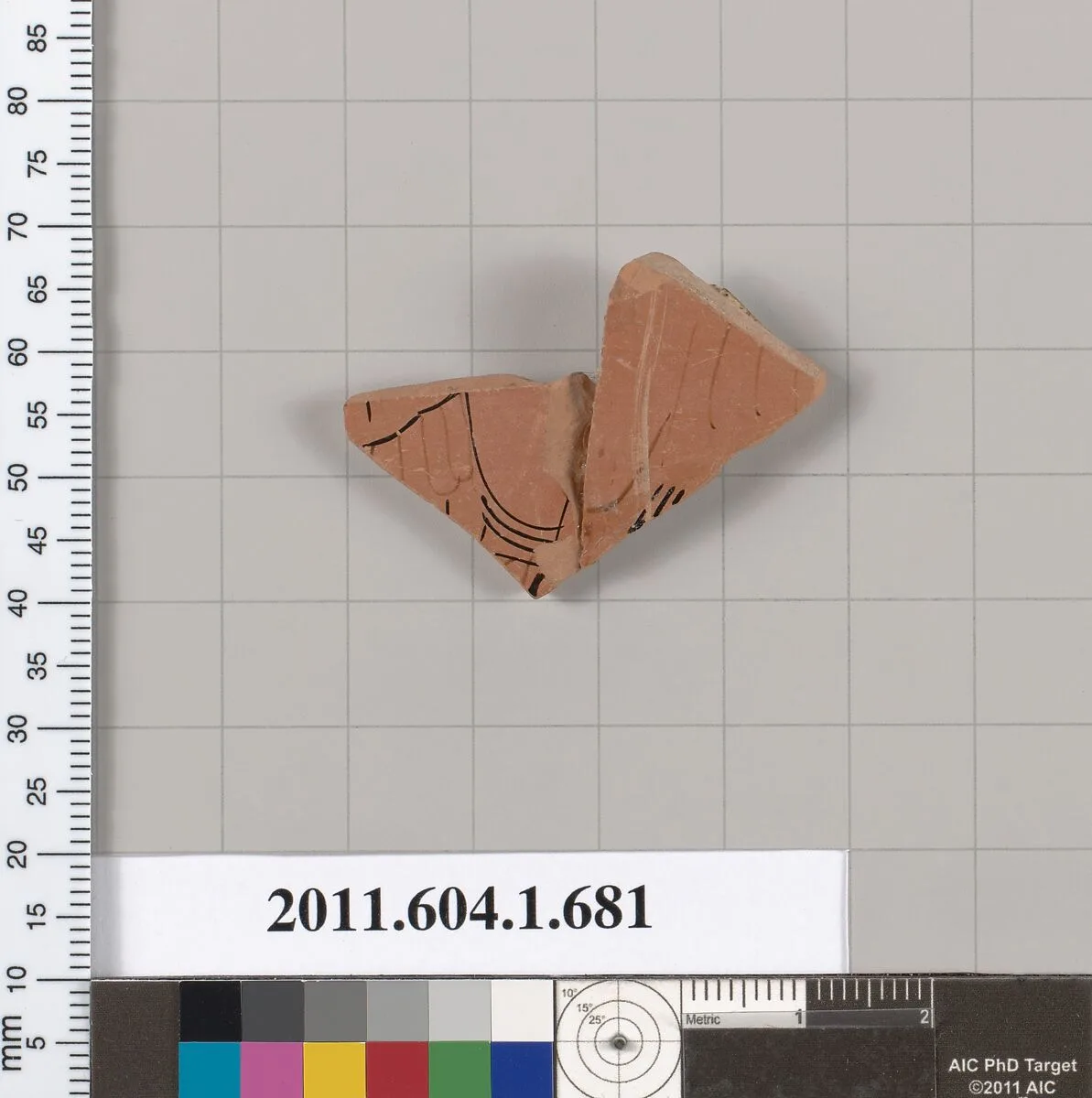 Terracotta fragment of a kylix (drinking cup) — Unknown
