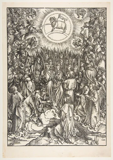 The Adoration of the Lamb, from "The Apocalypse"