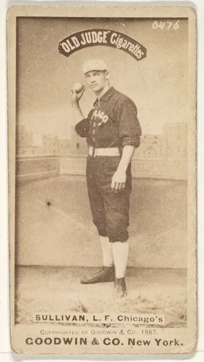 Sullivan, Left Field, Chicago, from the Old Judge series (N172) for Old Judge Cigarettes
