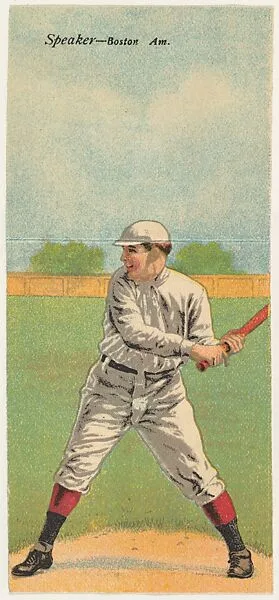 Speaker, Boston, American League, from the Mecca Double Folder series (T201) — Mecca Cigarettes