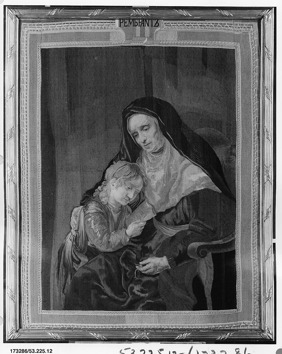 Hannah and the Infant Samuel — Imperial Russian Tapestry Manufactory, Saint Petersburg|Rembrandt (Rembrandt van Rijn)