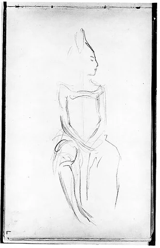 Seated Javanese Dancer (from Sketchbook of Javanese Dancers)