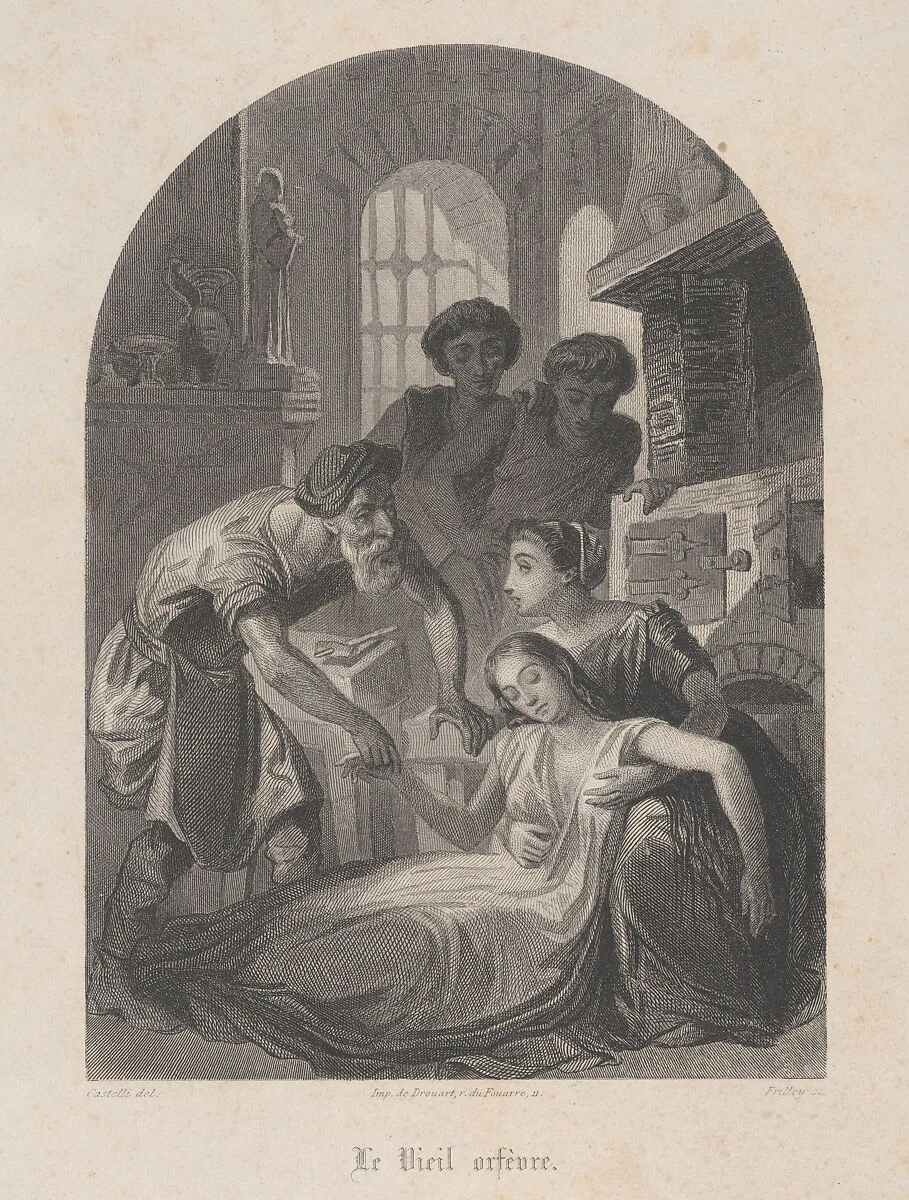The elderly goldsmith (Le vieil orfèvre) — Drouart|Jean Jacques Frilley