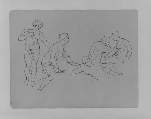 Five Nude Bathers (from Sketchbook)