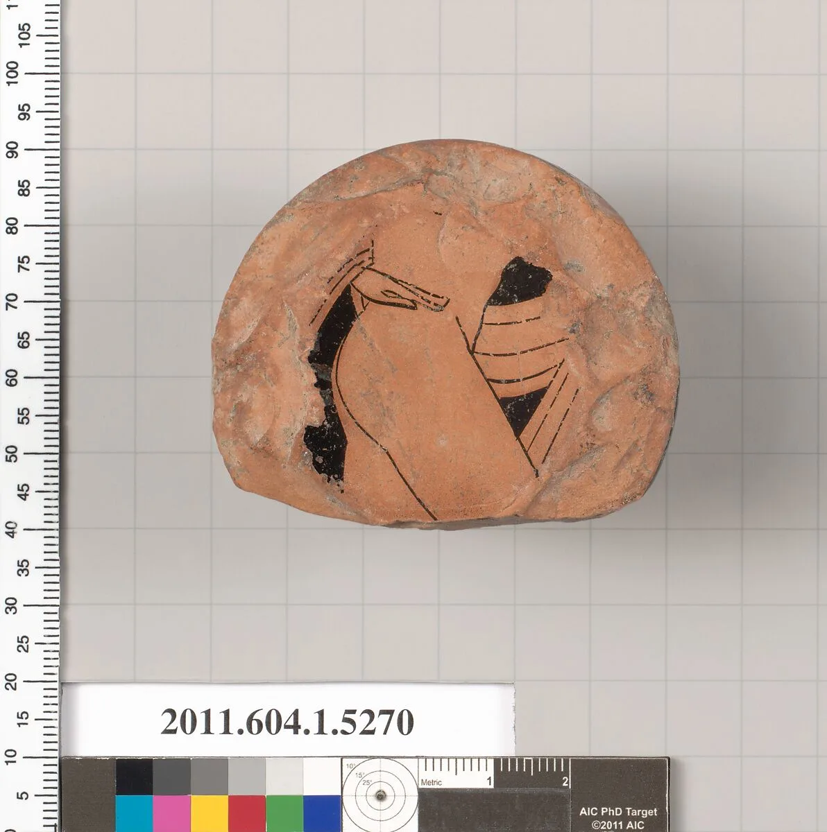 Terracotta fragment of a kylix (drinking cup) — Unknown