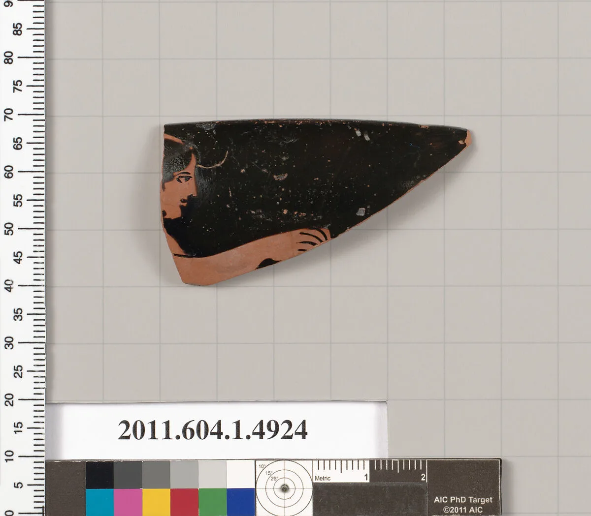 Terracotta rim fragment of a kylix (drinking cup) — Unknown
