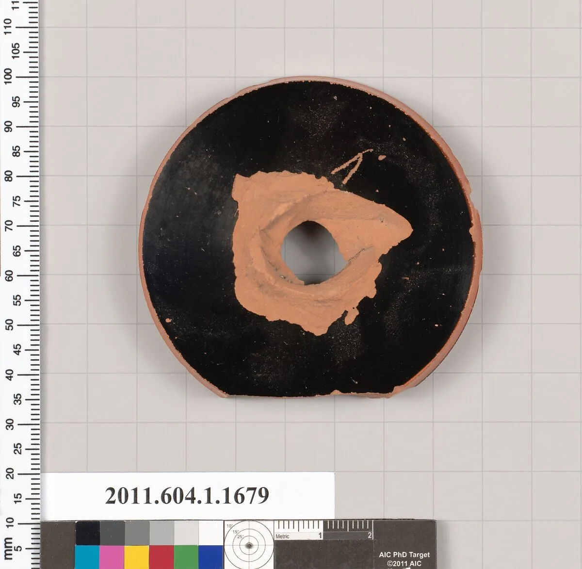Terracotta fragment of a kylix (drinking cup) — Unknown