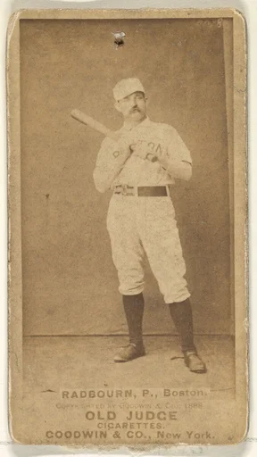 Radbourn, Pitcher, Boston, from the Old Judge series (N172) for Old Judge Cigarettes