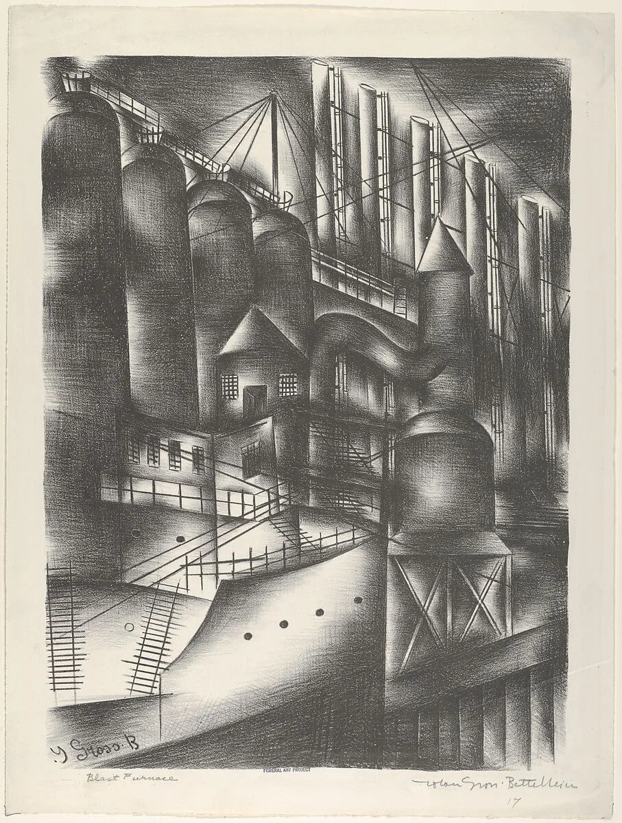 Blast Furnace — Jolan Gross Bettelheim|WPA