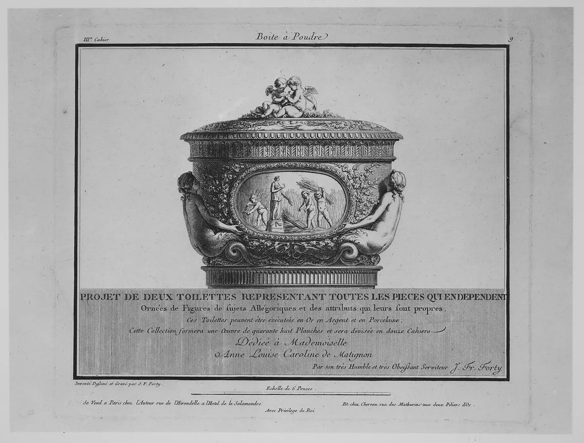Projet de Deux Toiletes — Jean François Forty|Chereau|Anne Louise Caroline de Malignon