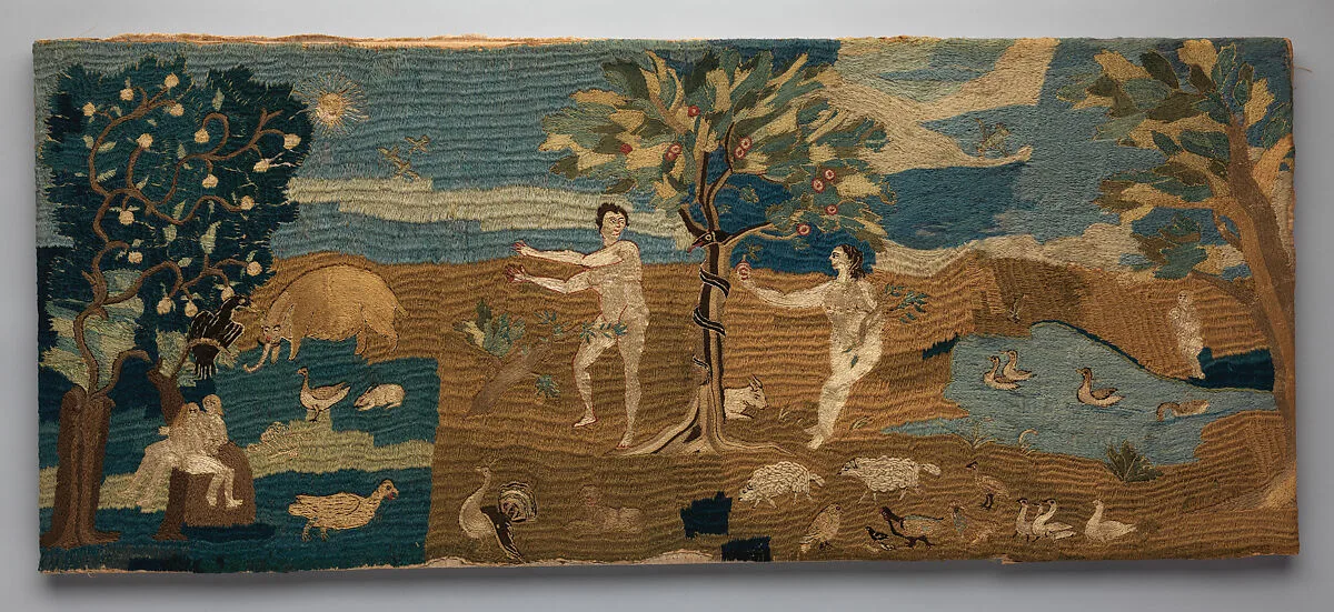 Chimney piece with images of Adam and Eve — Unknown
