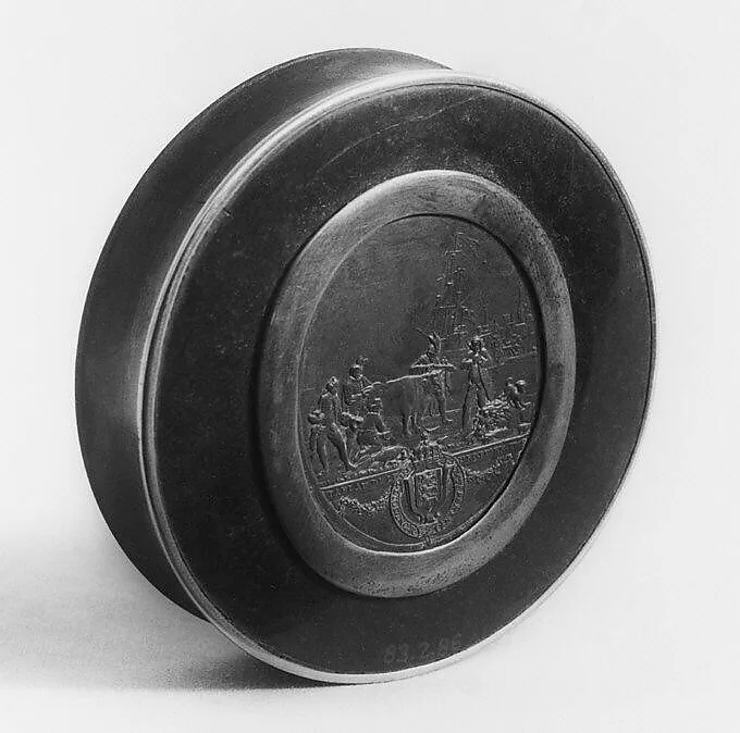 Box with Medallion Top — Unknown