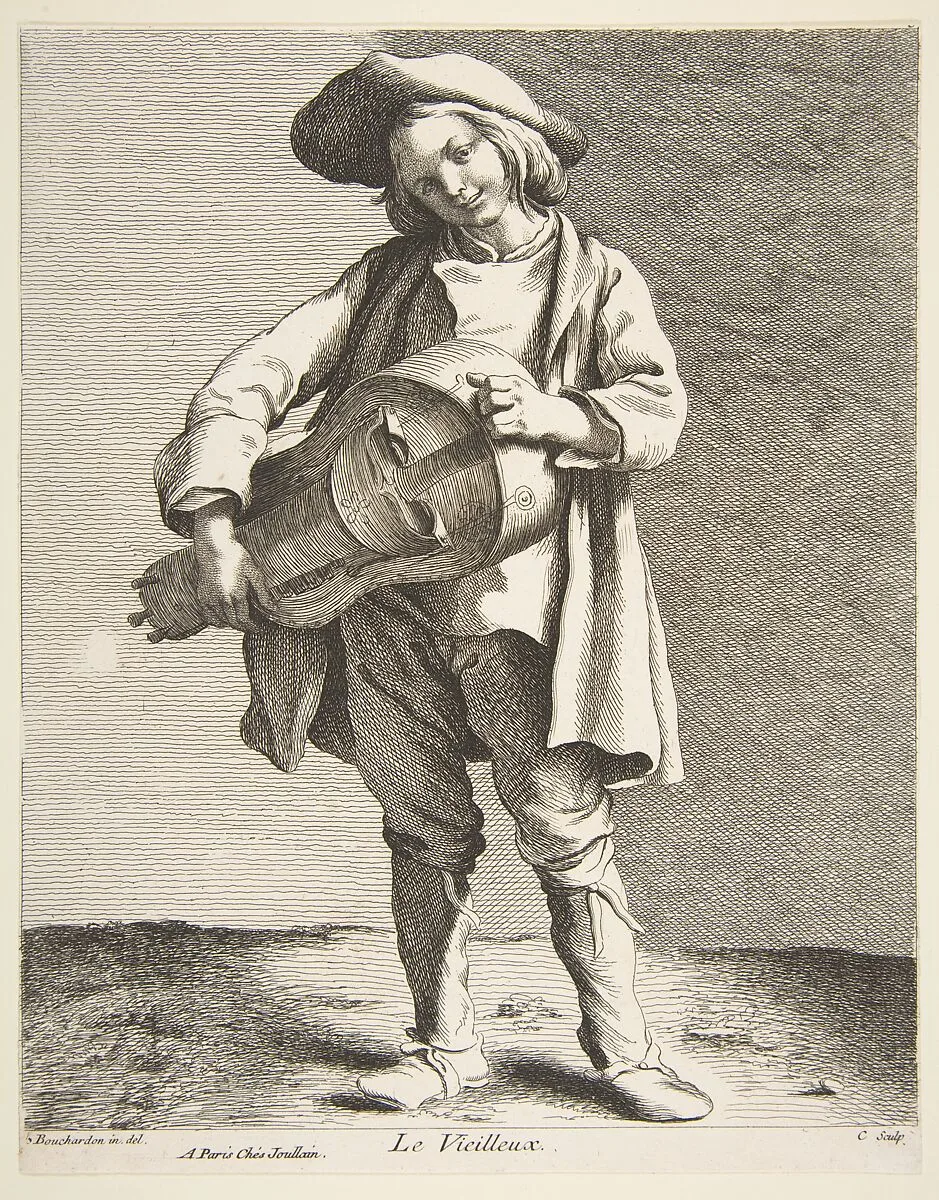 The Hurdy-Gurdy Player — Anne Claude Philippe de Tubières, comte de Caylus|Edme Bouchardon