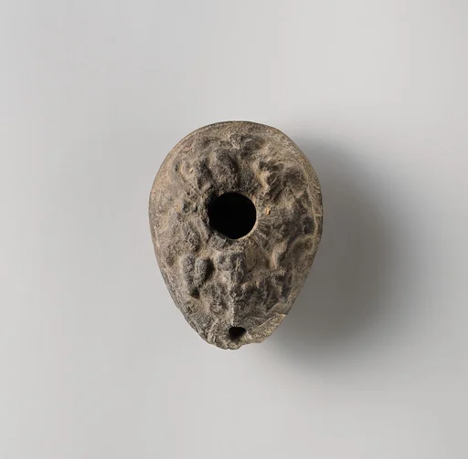 Terracotta oil lamp