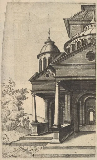 Half of Building [Templum Saturni] from the series 'Ruinarum variarum fabricarum delineationes pictoribus caeterisque id genus artificibus multum utiles'