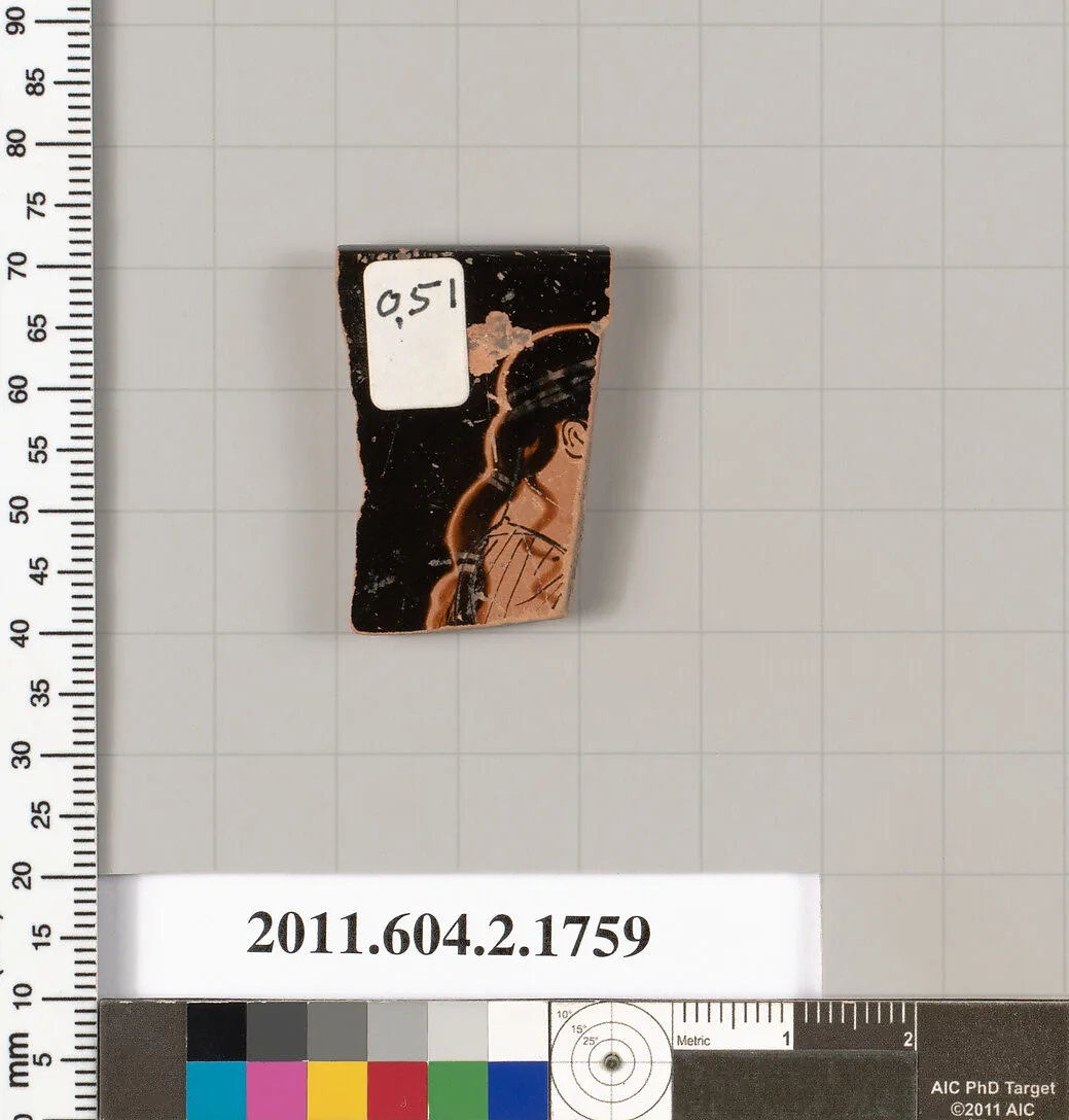 Terracotta rim fragment of a skyphos (deep drinking cup) — Unknown