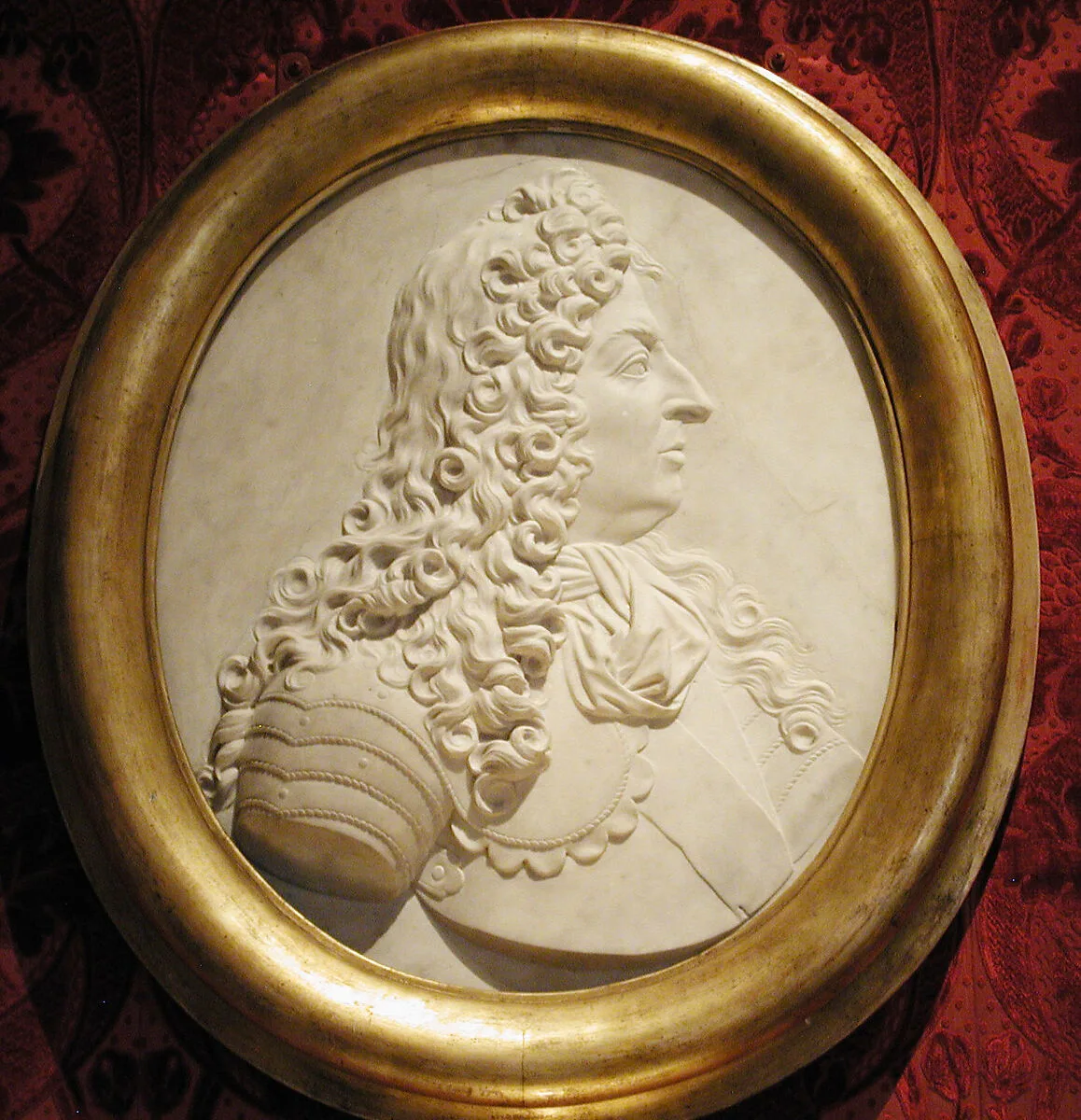 Portrait relief of Louis XIV (1638–1715) — François Girardon