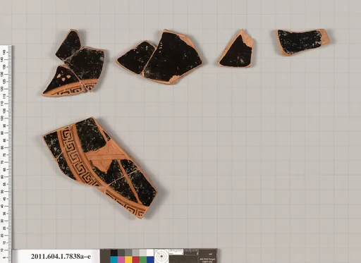 Terracotta fragments of a kylix (drinking cup)