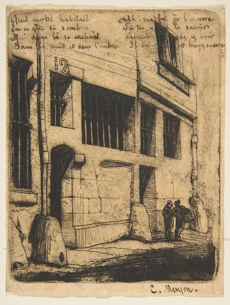Rue des Mauvais Garçons, Paris — Charles Meryon