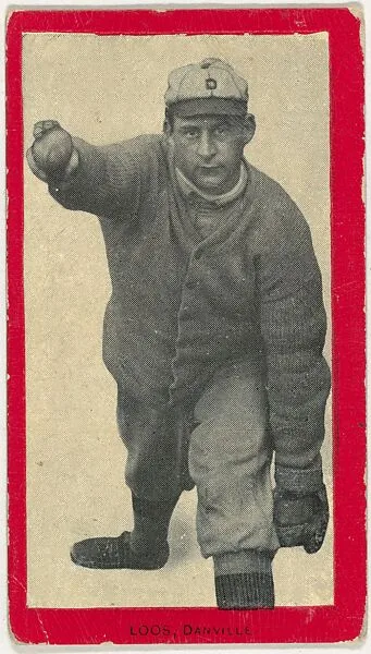 Loos, Danville, Virginia League, from the Baseball Players (Red Borders) series (T210) issued by Old Mill Cigarettes — Old Mill Cigarettes, Virginia