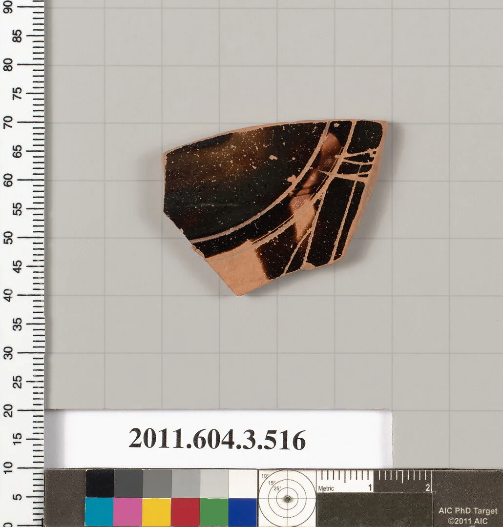 Terracotta fragment of a column-krater (bowl for mixing wine and water) — Unknown