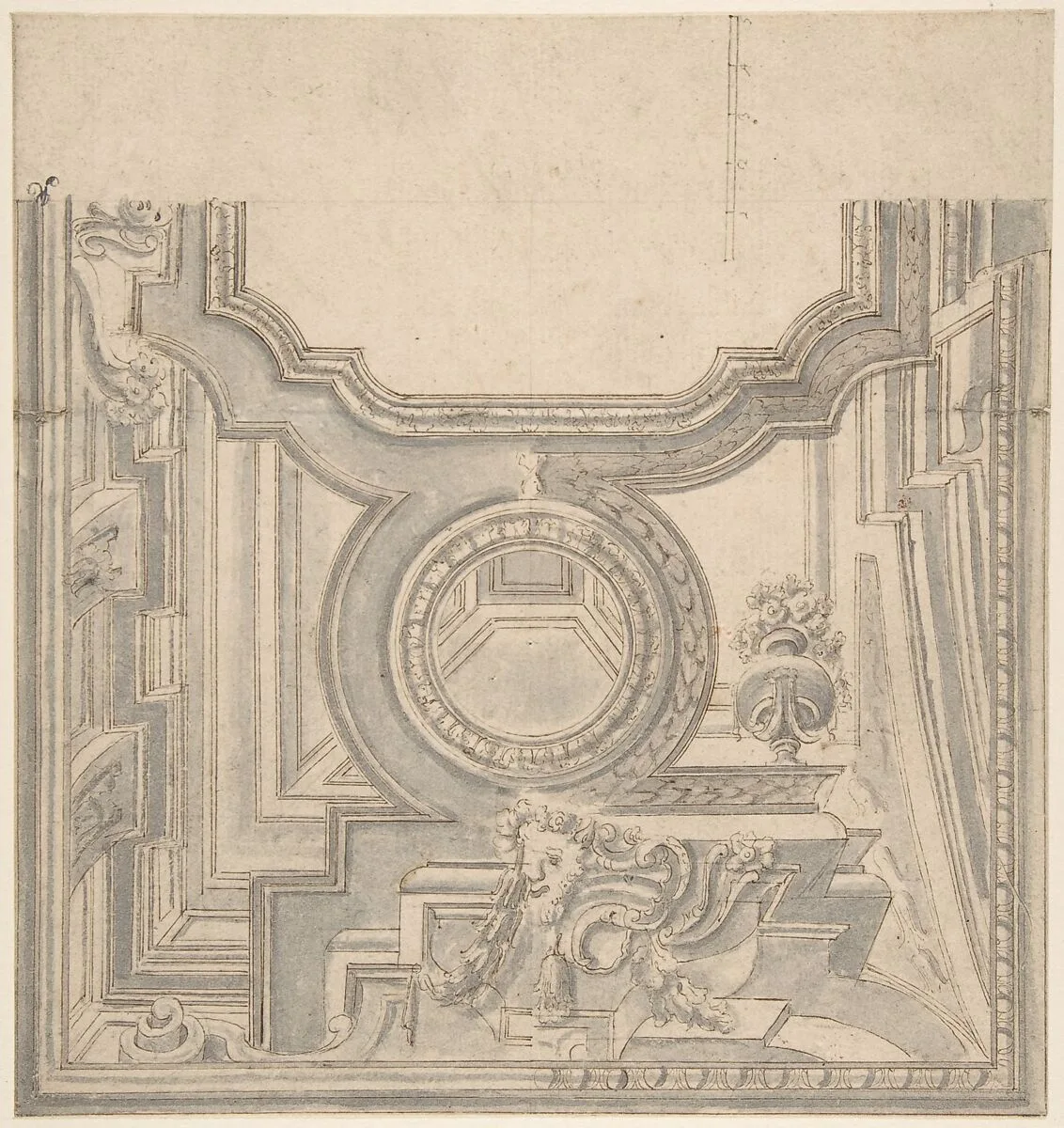 Design for a Ceiling — Anonymous, Italian, Bolognese, 18th century