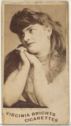 Card 672, Miss Morgan, from the Actors and Actresses series (N45, Type 1) for Virginia Brights Cigarettes