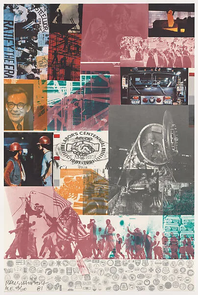 Commemorative Artwork — Robert Rauschenberg|New York City Central Labor Council AFL-CIO and American Federation of Labor and Congress of Industrial Organizations