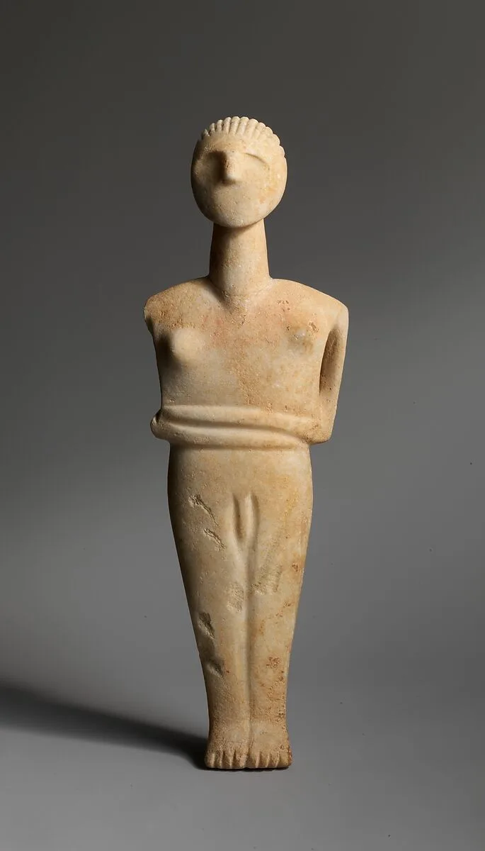 Marble male figure — Unknown