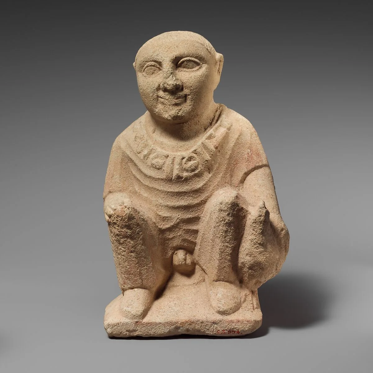 Limestone statuette of a temple boy — Unknown