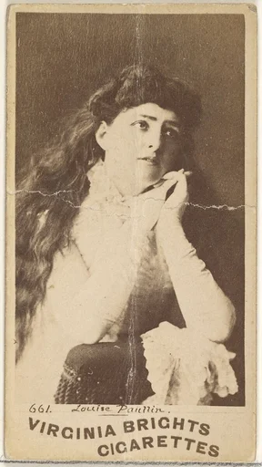 Card 661, Louise Paullin, from the Actors and Actresses series (N45, Type 1) for Virginia Brights Cigarettes