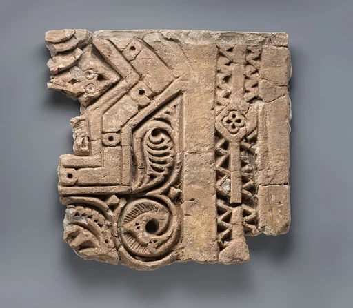 Fragment of a Carved Panel with Stars